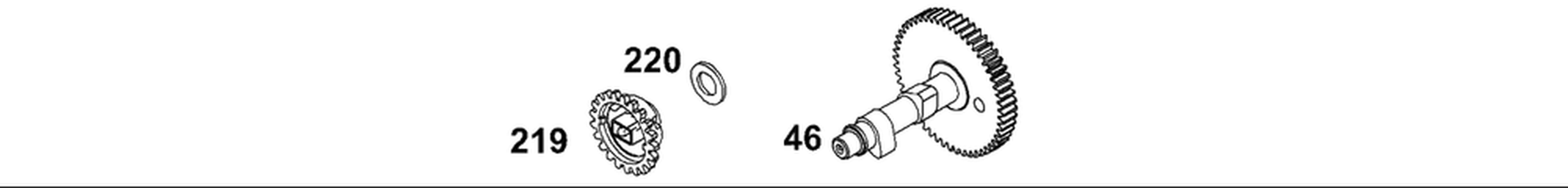 Camshaft Diagram and Parts List for 133232-1012-XX  Briggs and Stratton Engine